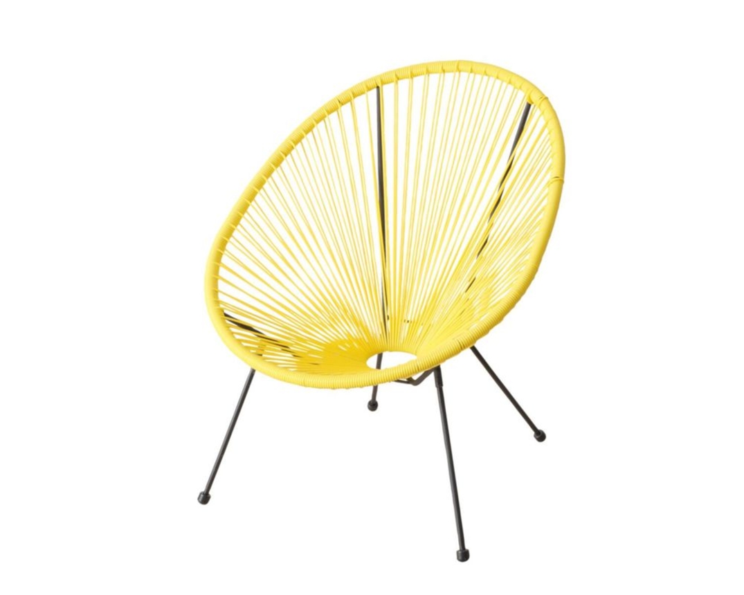 Relax-Sessel Lounge Retro Sessel "Eddy" gelb - gelb - 1