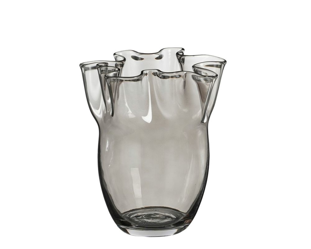 Trendhopper Vase "Pollie", grau, ca. 26 cm hoch - Grau - 1