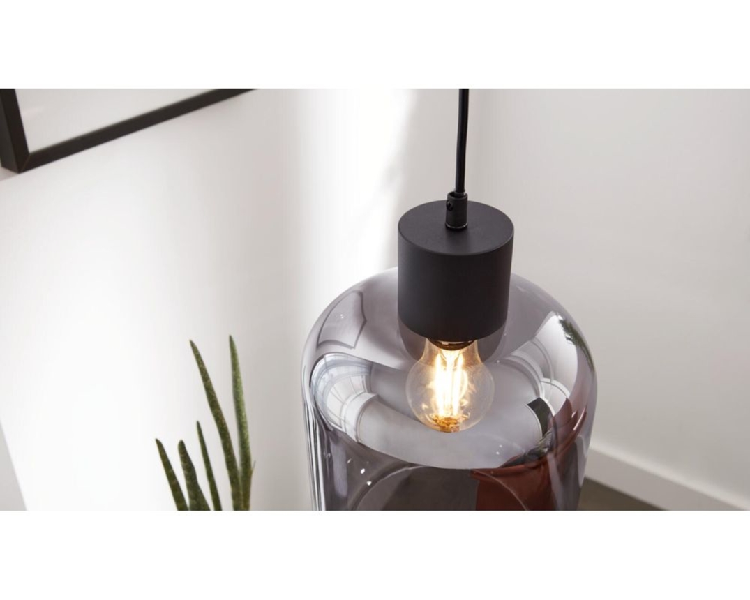 Interliving Pendelleuchte 9341 mit Rauchglas, 1-flammig - Schwarz - 6