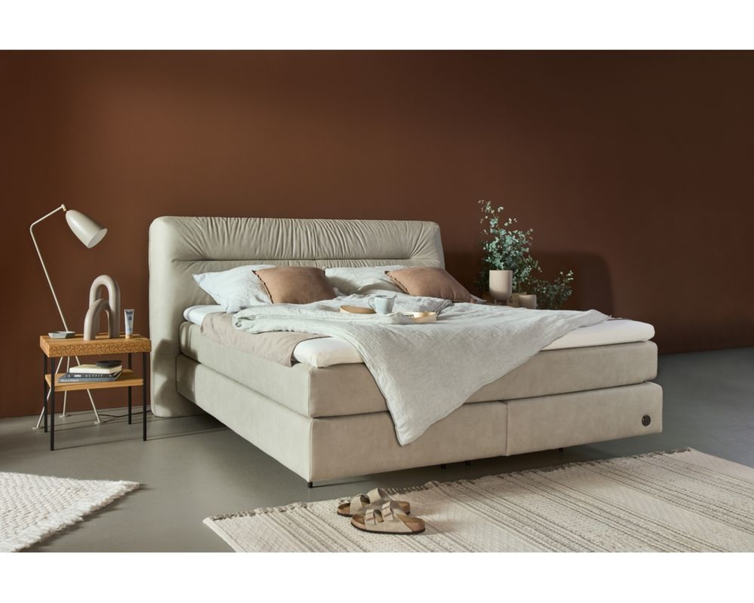 Birkenstock Boxspringbett "Calan", ca. 180x200 cm - Seidengrau - 1