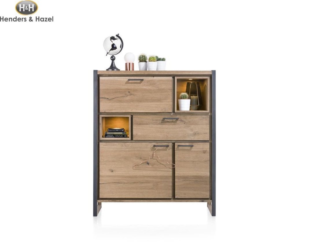 Highboard "Metalo" Henders & Hazel - braun/grau - 1