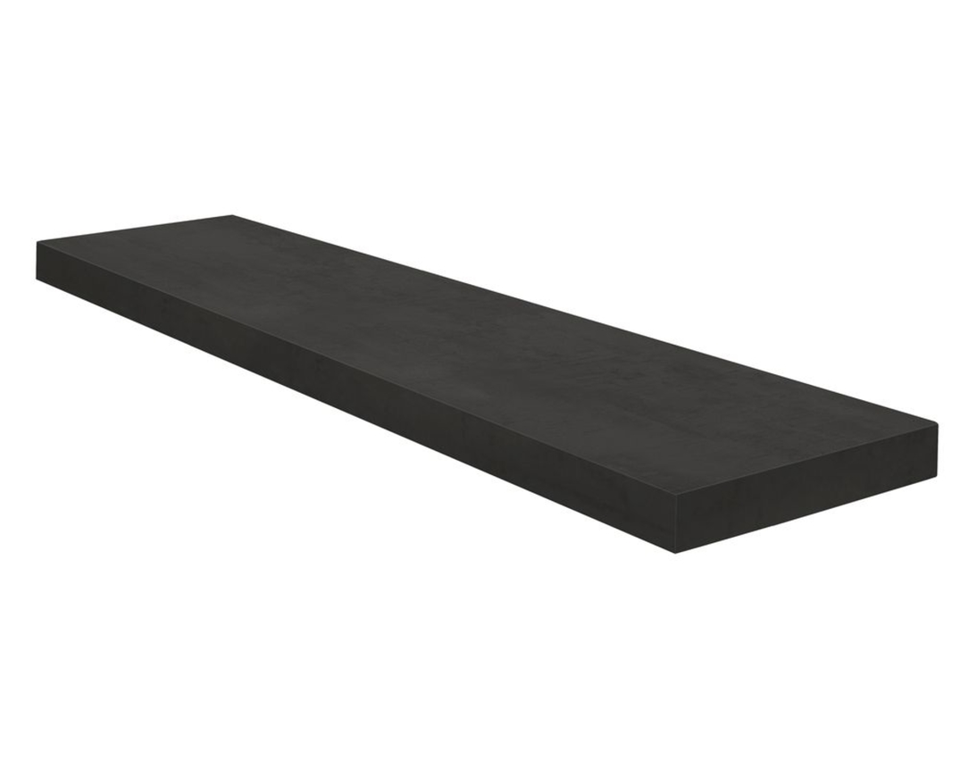 Regal/Wandboard/Steckboard "Maine" Schwarzstahl Nachbildung, ca. 90 cm - schwarz - 1