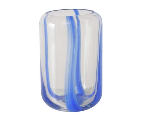 Roomio Vase "Azul", durchsichtig/blau, ca. 20 cm - Durchsichtig/Blau - 1