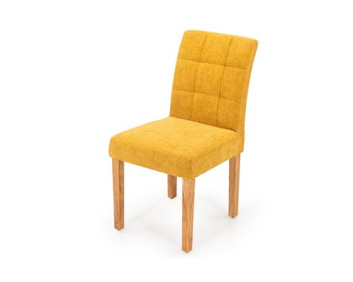Polsterstuhl 9101, Gestell Eiche Stühle Möbel gelb Mustard | » Online-Shop geölt, in Turflon