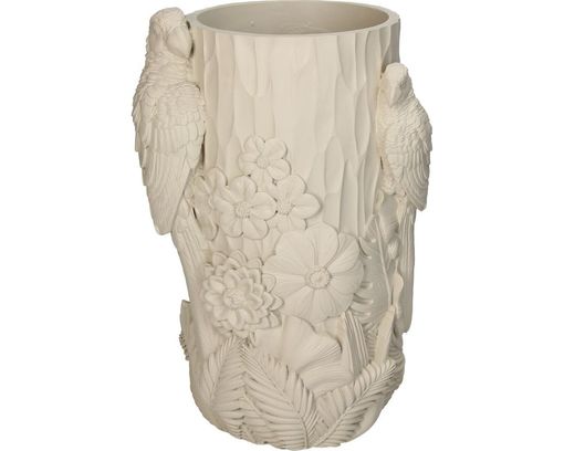 Trendhopper Vase mit Vogelverzierung - Beige - 4