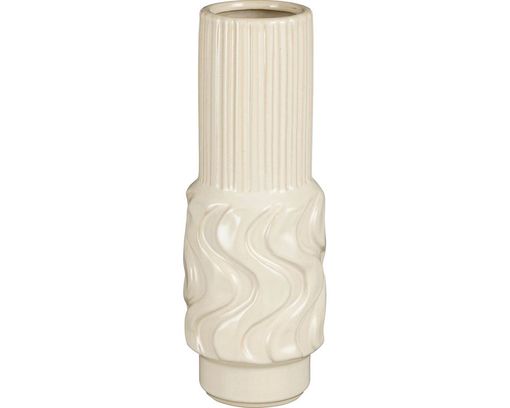 Trendhopper Vase "Zara", ca. 30,5 cm hoch - Offwhite - 1