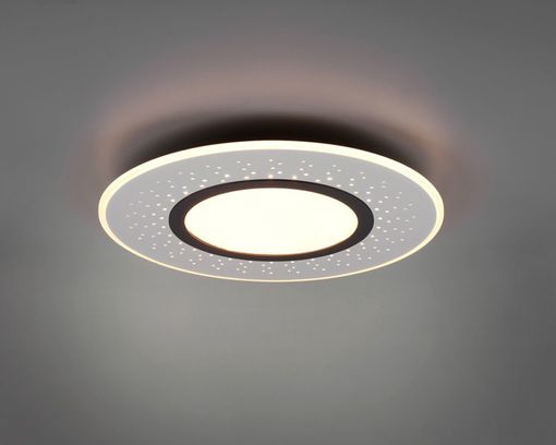 LED-Deckenleuchte Verus, mit Funk-Fernbedienung und Sternenhimmel-Effekt  in Weiß/Schwarz/Grau » Deckenleuchten