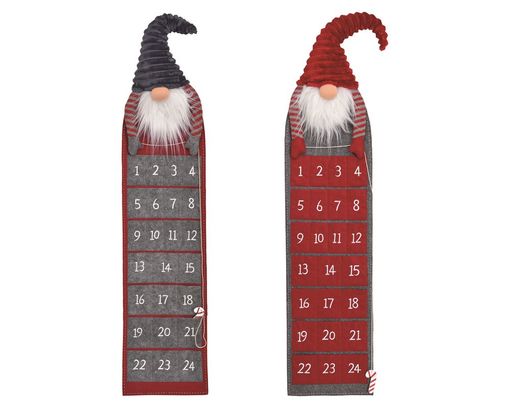 Adventskalender aus Filz - Rot / Grau - 1