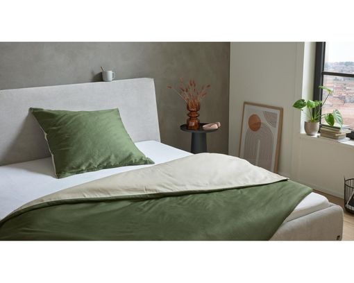 Interliving Wendebettwäsche 9128, Satin, grün - Olive - 5