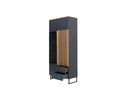 Interliving Vitrine 5605 - Quarzgrau/Braun - 6