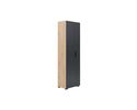 Interliving Garderobenschrank 6012, Anthrazit, Asteiche - Anthrazit/Braun - 2