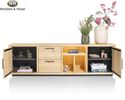 Henders & Hazel Sideboard "Pavie" mit LED-Beleuchtung - Hellbraun - 3