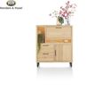 Henders & Hazel Highboard "Pavie" mit LED-Beleuchtung - Braun - 1