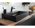 Interliving Badkollektion 7340, Lacklaminat schwarz, Eiche - Schwarz/Braun - 10